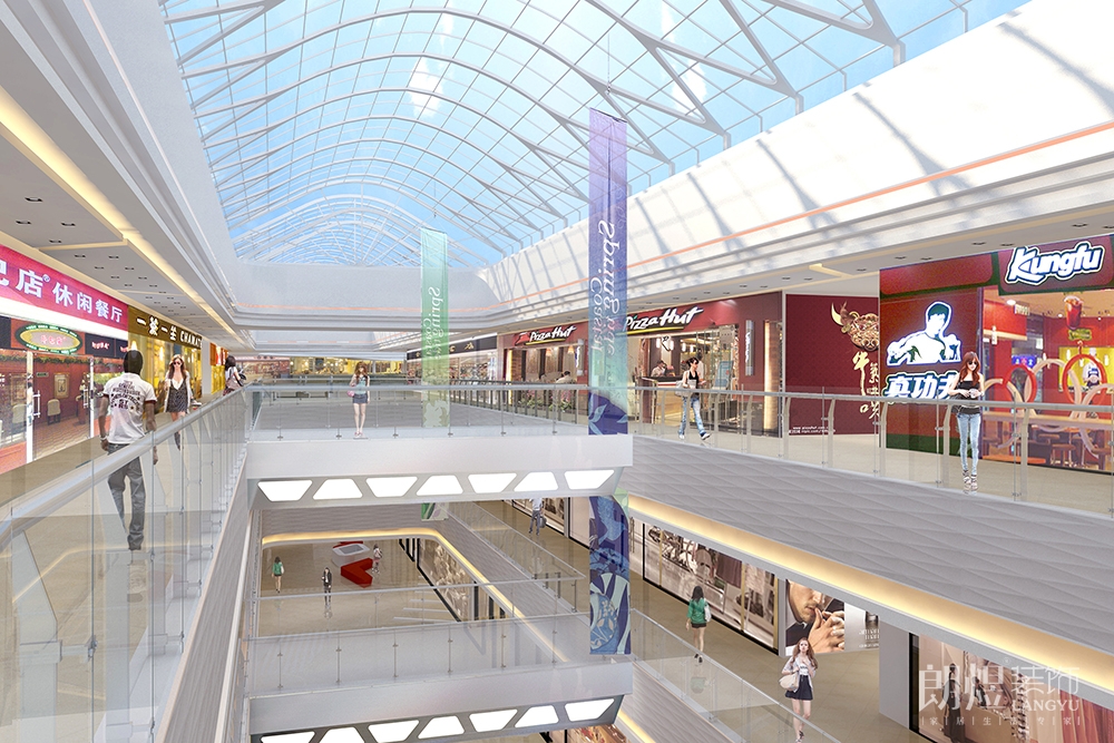 萬達廣場大型商場裝修效果圖