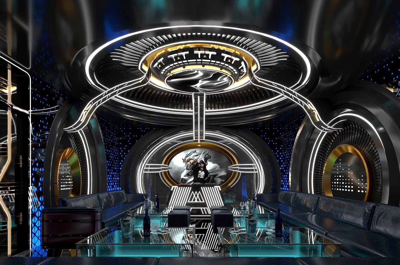 星際風ktv裝修設計效果圖